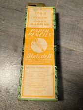 VINTAGE  BLAISDELL  PAPER WRAPPED PENCILS FULL BOX YELLOW picture