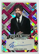 2022 Leaf Pop Century Peter Dinklage PINK Crystals Auto #3/7 - Game of Thrones picture