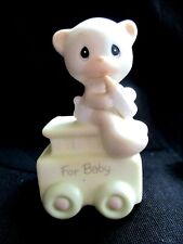 Precious Moments New Baby Birthday Train Porcelain Bisque picture