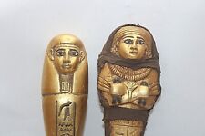 2 RARE ANCIENT EGYPTIAN ANTIQUE ROYAL Ushabti Shabti Statues Servant Egypt Histo picture