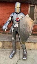 Medieval Wearable Suit Of Armor Knight Crusader Combat Full Body Armor Shield picture