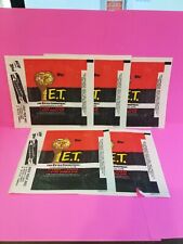 💥 5 TOTAL E.T. 1982 THE EXTRA-TERRESTRIAL Topps Wax Pack Wrappers +FREE SHIP 💥 picture