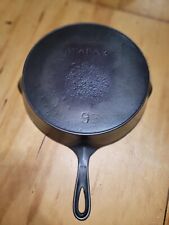 Wapak Cast Iron #9 Skillet with Erie Ghost Marks picture