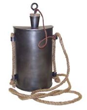 New Antique Style Revolutionary French Indian Civil War Tin Kidney Canteen  picture