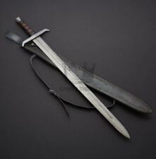 Custom Hand Forged, Damascus Steel Sword 33 inches, Excalibur King Arthur Sword picture