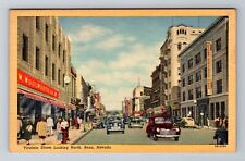 Reno NV-Nevada, Virginia Street, Antique Vintage Souvenir Postcard picture