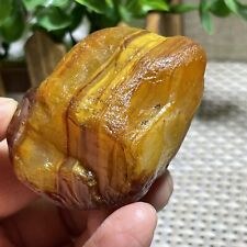 Top Bonsai Suiseki-Natural Gobi Agate Eyes Stone-Rare Stunning Viewing 112g A257 picture