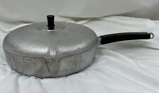Vintage Hammered Aluminum 10 1/2” Skillet With Lid And Double Pour Spouts picture