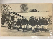 Large photograph Firemen Fire Truck 1900’s Mexico picture