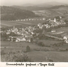Vintage Real Photo Postcard RPPC Town Buildings Houses Mountain Hills Germany picture
