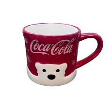Vintage Coca-Cola Extra Large Polar Bear Coffee Chili Mug Snowflakes picture