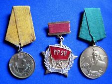 ALBANIA - MEDALS LABOUR MEDAL  Authentic MEDALS ORDER 40 ANNIVERSARY OF PPSH.... picture