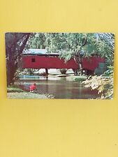 Bogert's Covered Bridge Lehigh County Allentown Pennsylvania Postcard #231 picture