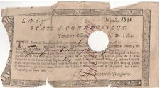 Revolutionary War Voucher 1782 w/ COA picture