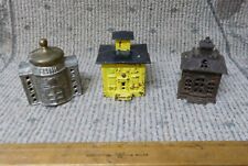 3 Antique Small Sized Cast Iron Still Banks, Presto, Cupola & State Bank  picture