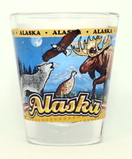 ALASKA STATE WRAPAROUND SHOT GLASS SHOTGLASS picture