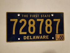 Vintage Delaware 2000 - The First State US Car License Plate #728787 picture