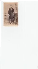 CDV C.W. SPECIALITE PHOTOGRAPHER BUFFALO,NY, GENTLEMAN LONG JACKET WATCH CHAIN picture