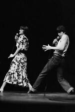 Anny Duperey and Bernard Giraudeau on stage in the play Attention - Old Photo picture