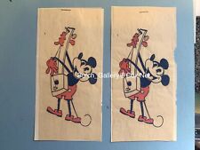 MICKEY MOUSE very early 1930s playing guitar decal matted original picture