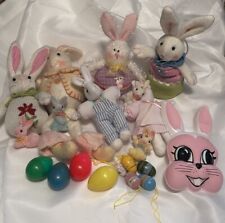 Vintage Easter Bunny Plush Bundle 20Pcs Total. picture