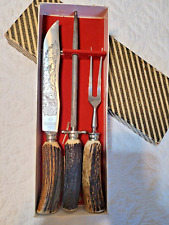 vintage German Eye stag carving set - In the box picture