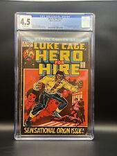 Marvel Luke Cage Hero For Hire 1 CGC 4.5 First Appearance Luke Cage picture