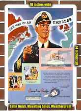 Metal Sign - 1947 Canadian Pacific Empress Steamships- 10x14 inches picture