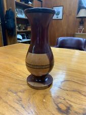 Vintage Wooden Vase- 10
