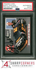 1991 AC TRADING CARD #2 RUSTY WALLACE HOF PSA AUTHENTIC DNA AUTO X1000801-278 picture
