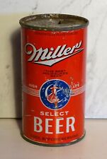 MILLER SELECT BEER, RED CAN,  HIGH LIFE- FLAT TOP - IRTP - OI -  MILWAUKEE, WISC picture