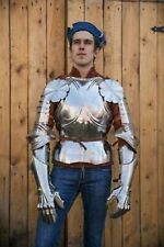 18GA SCA Larp Medieval Half Body Armor Suit With Cuirass Gauntlet pauldrons picture
