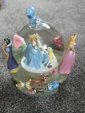 Vintage Disney Store 3 Princesses “Once Upon A Dream” Musical Snow Globe, works picture