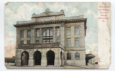 1907 Harrisburg PA Philadelphia & Reading passenger station postcard [s.5480] picture