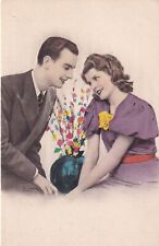 Love and Romance Man and Woman  Colored Italy Postcard C60 picture