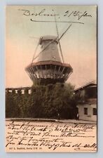 Potsdam Germany, Historic Mill of Sanssouci, Vintage c1903 Postcard picture