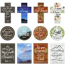 12 Pack Inspirational Refrigerator Magnets with Bible Verses picture