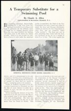 1922 Elizabeth New Jersey summer street shower for kds photo vtg print article picture