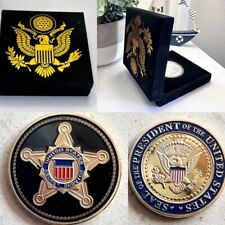 United States Secret Service Coin USSS Seal Of The US President Challenge w/case picture