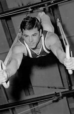 Muscular male gymnast on the rings gay gentleman's collection 4x6 picture
