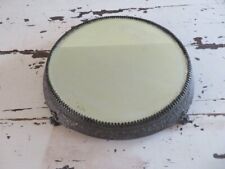 Old Vintage PLATEAU MIRROR Ornate Rim Cut Beveled Ghosty Mirror for Display picture