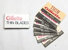 Vintage Gillette Thin Razor Blades, New Old Stock, 10 Pack picture