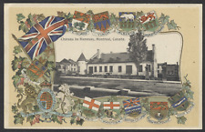 1908 Patriotic Post Card Chateau de Ramesay Montreal St Andrews NB Duplex picture