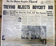 1972 newspaper IOWA GOLF CLUB ADMITS 1st NEGR0 after LEE TREVINO BOYCOTT threat picture