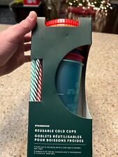 Starbucks 2019 Holiday Christmas Reuseable Cold Cups New in Box picture