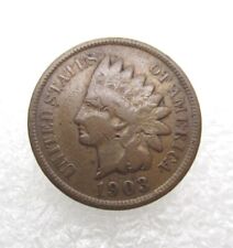 1903 Indian Head Penny Cent Lapel Pin (B865) picture
