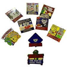 Outback Steakhouse Pins Lot of 9- Including Rare “Darn Tootin’” And Vampire Pins picture