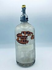 Silver Spring Bottling Works Clifton, NJ Seltzer Bottle 26Oz Vintage Circa 1900s picture