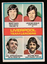 TOPPS gum Red Back 1976/77  Football Liverpool  Hughes Toshack Callaghan Johnson picture