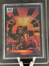 2022 Star Wars Galaxy Han Solo Chewbacca Cockpit #42 Mojo Refractor /50 picture